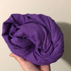 Deep purple pashmina scarf